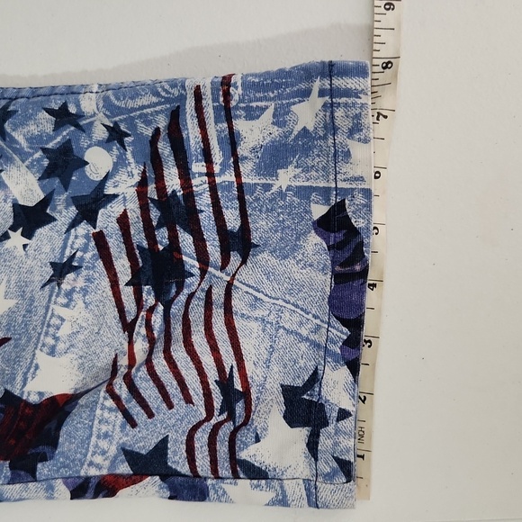 Tommy Hilfiger Jeans Womens Size 9 July 4th Pants Flags Stars Vintage - Picture 8 of 8